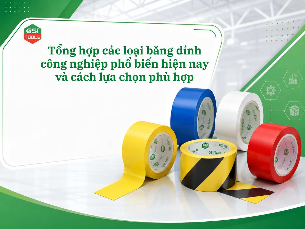 Tổng hợp các loại băng dính công nghiệp phổ biến hiện nay và ứng dụng thực tế