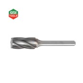 Mũi mài hợp kim ATORN, chuôi 6 mm, dạng trụ ZYA 1020.06, lưỡi cắt ALU TC chuyên dùng cho nhôm